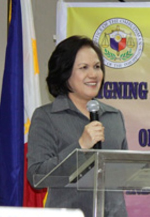 Ombudsman Merceditas Gutierrez. Photo from the Ombudsman's official website.