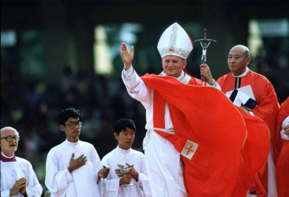 Pope John Paul II in Manila in 1995