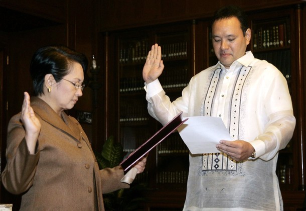 President Arroyo swears in Defense Sec. Gilbert Teodoro